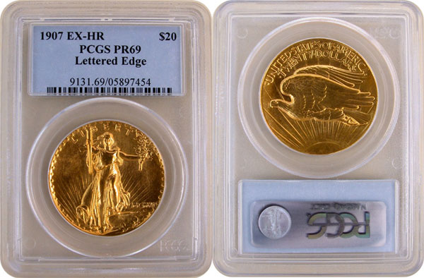 PCGS 1907 Ultra High Relief Double Eagle