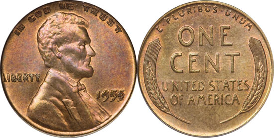 1955 Double Die Lincoln Cent