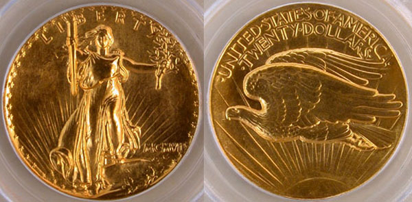 1907 Ultra High Relief Saint Gaudens Double Eagle