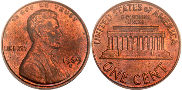 1969-S Doubled Die Lincoln Cent