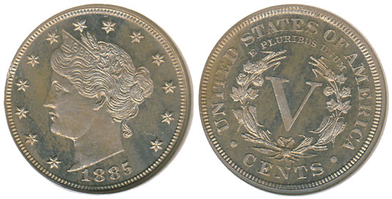 1885 Proof Liberty Nickel